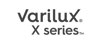 Varilux X series logo in dark gray on white background.