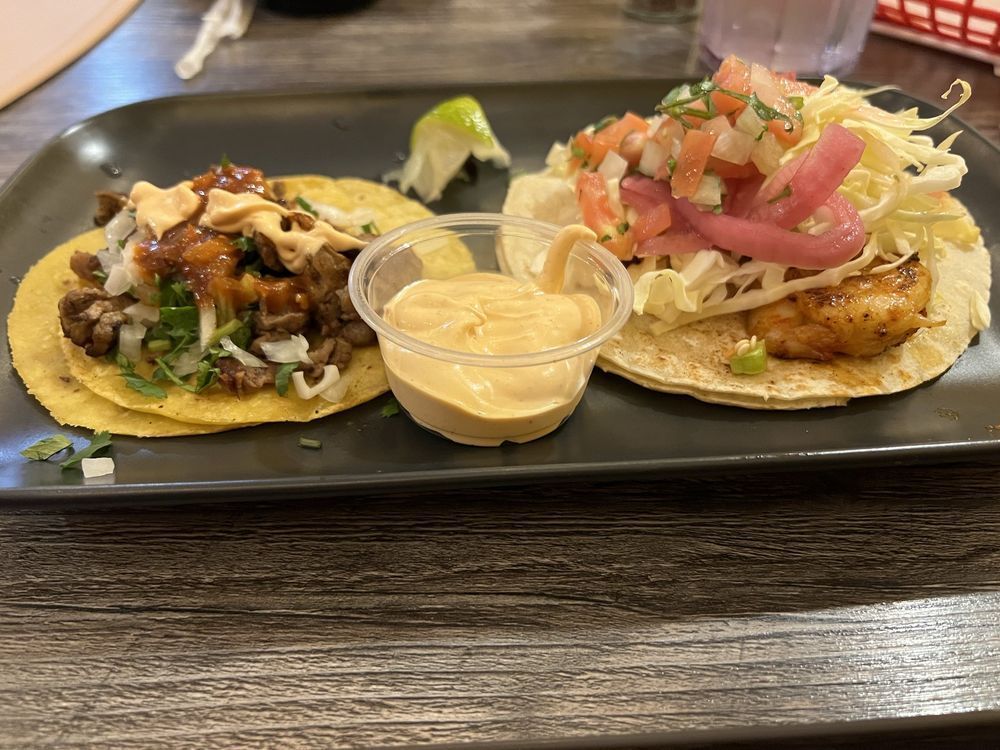 Steak Taco & Shrimp Taco