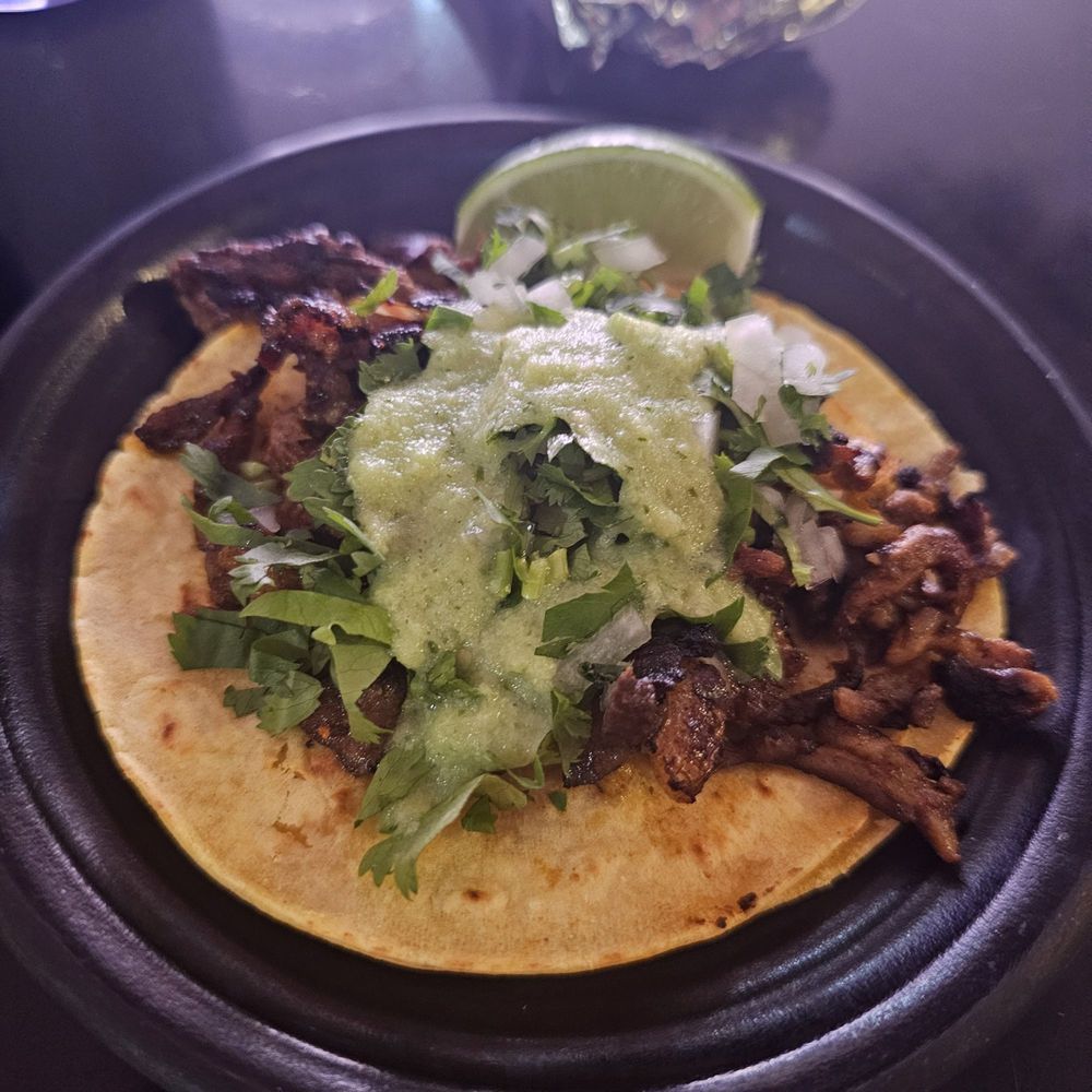 Street Taco with Marinated Pork
