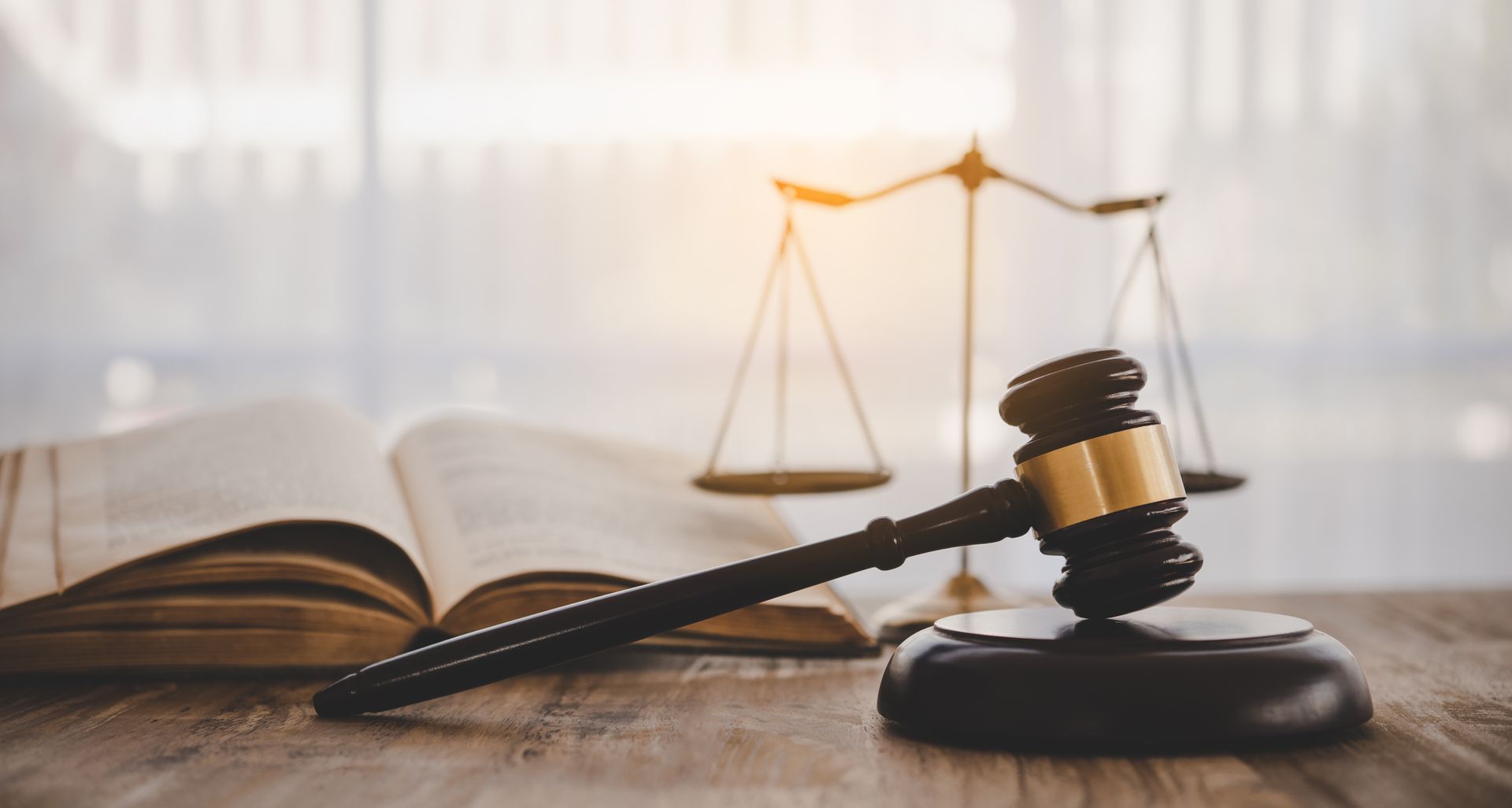 mallet of the judge, law enforcement officers