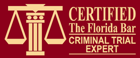 A logo for the florida bar criminal trial expert