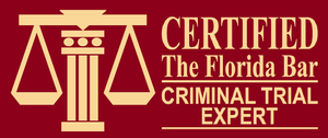 A logo for the florida bar criminal trial expert