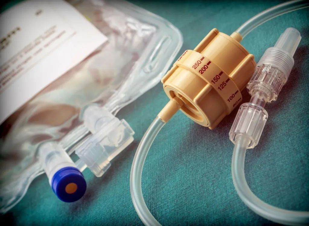 blood bag with tube