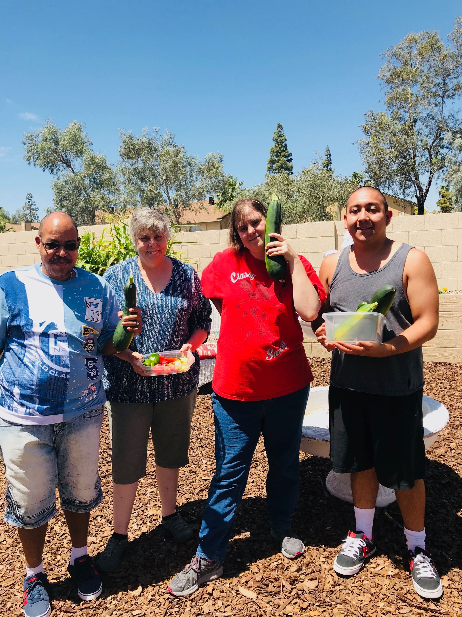 Group of People Holding Vegetables