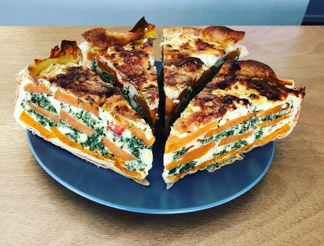 Veggie Quiche on a Table — Memories Cafe @ Yorkeys Knob in Yorkeys Knob, QLD