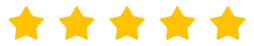 A row of yellow stars on a white background.