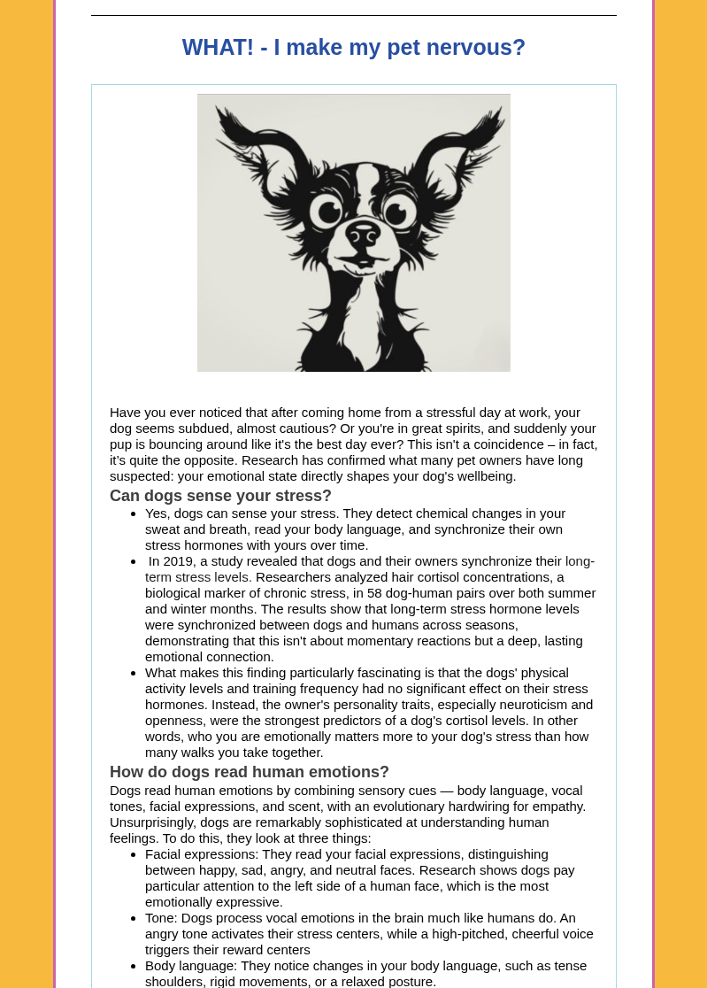 Poster titled “Fireworks are Scary” with cartoon dog on leashes and fireworks above, plus safety tips below