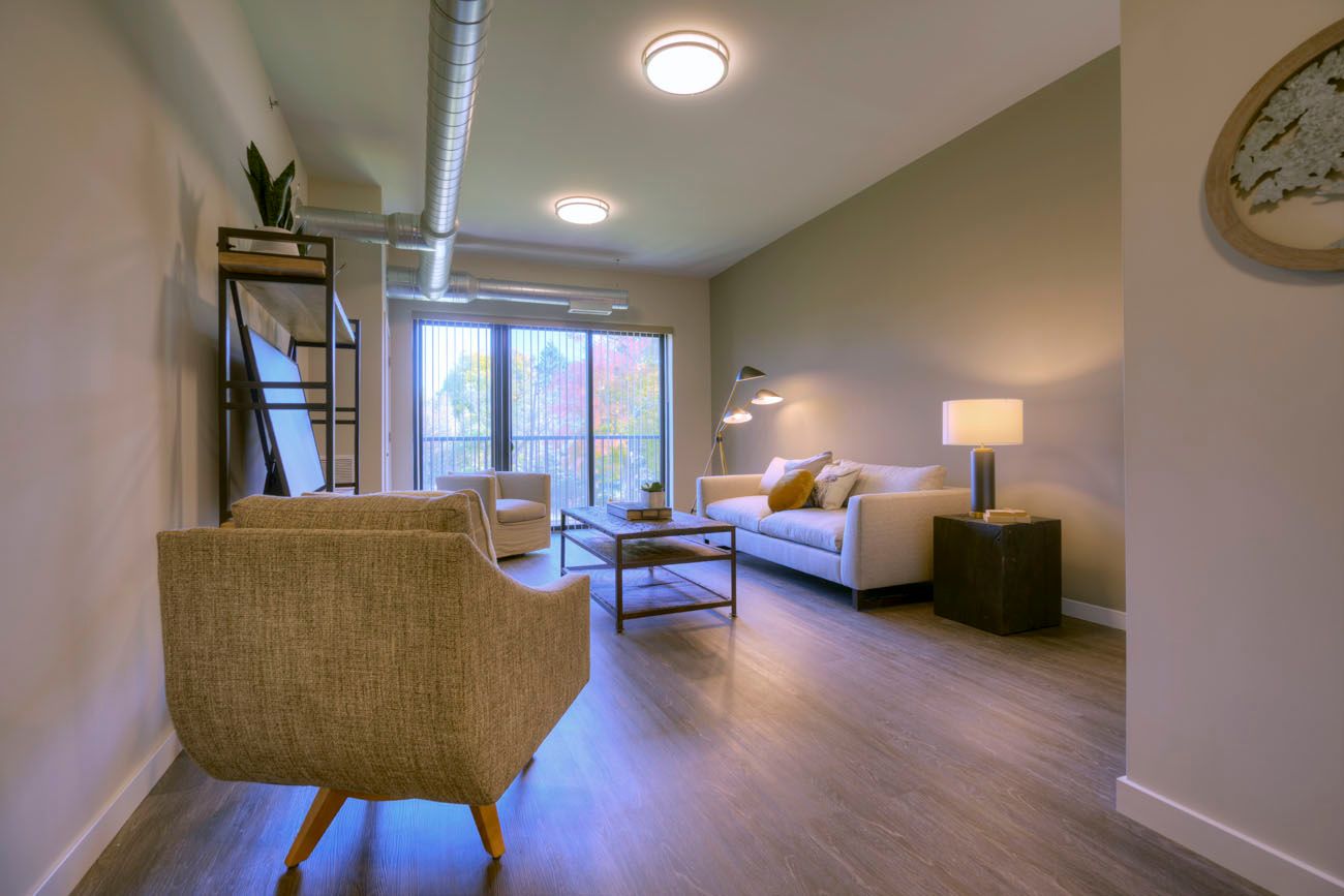 The Marquette  -  Furnished living room