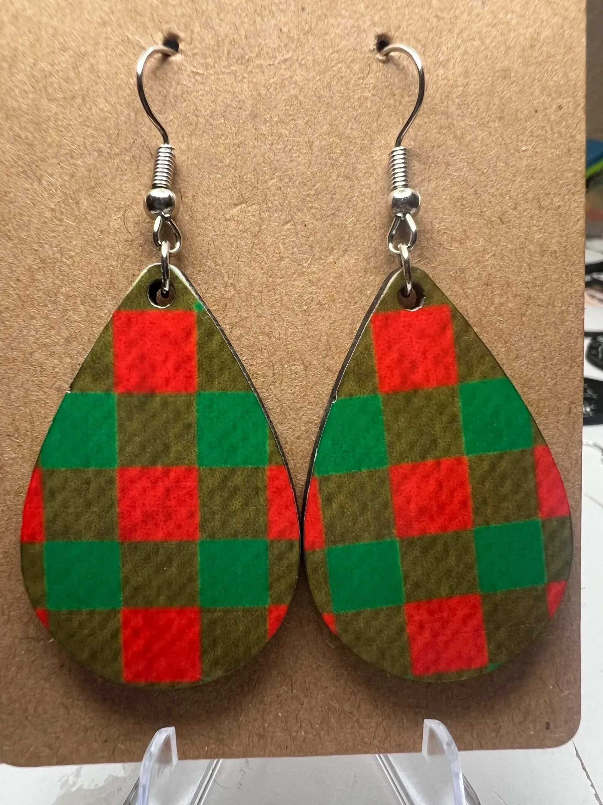 Christmas Plaid Earrings