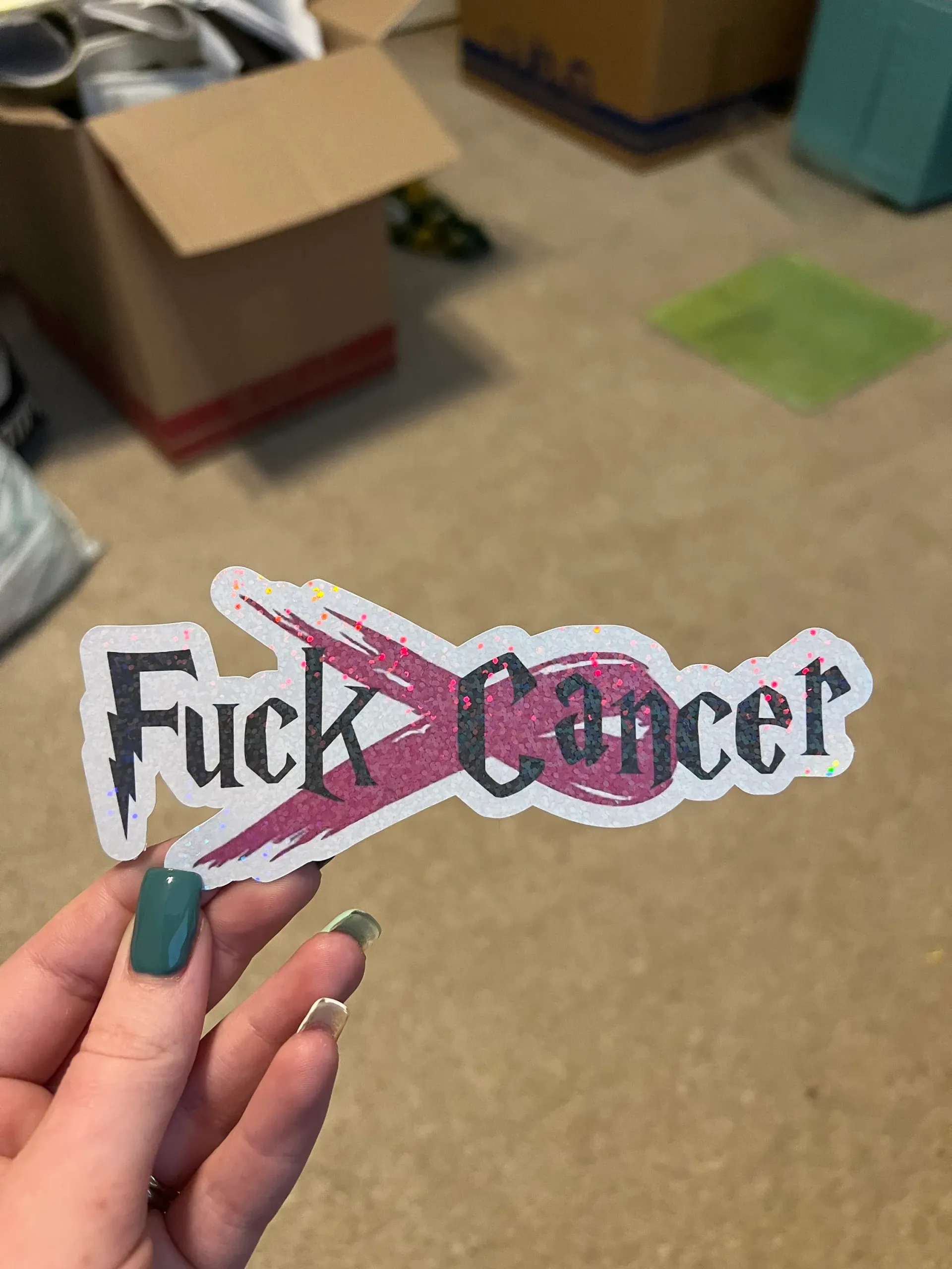 Fuck Cancer Harry Potter Sticker