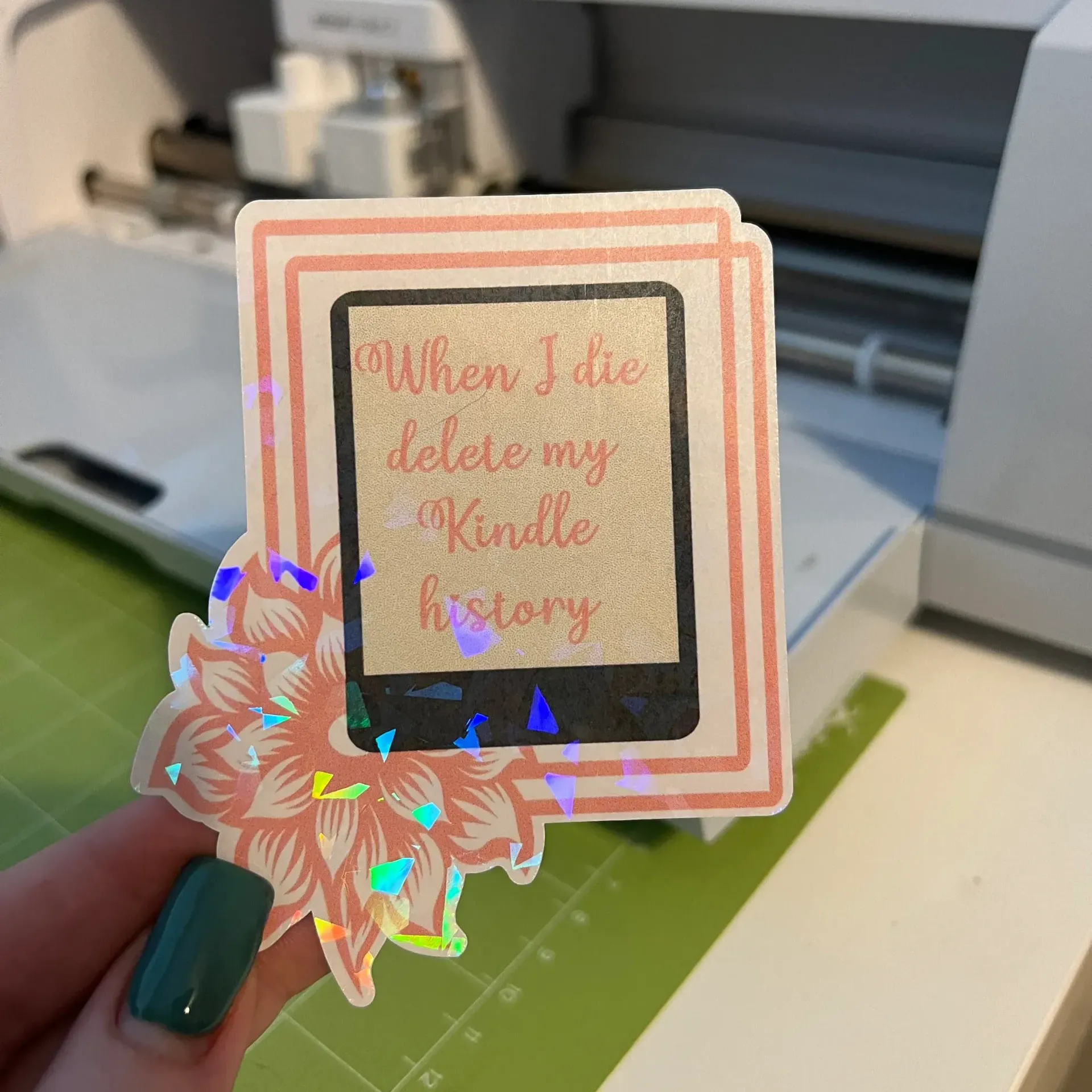 When I Die, Delete My Kindle History Sticker