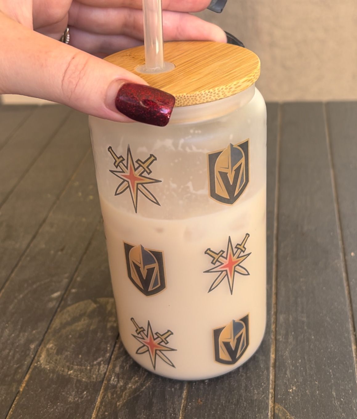 NHL Vegas Golden Knights Glass Can Cup
