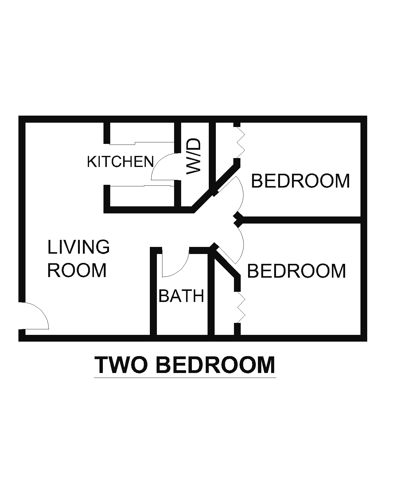 Floor plan - 2 bedroom