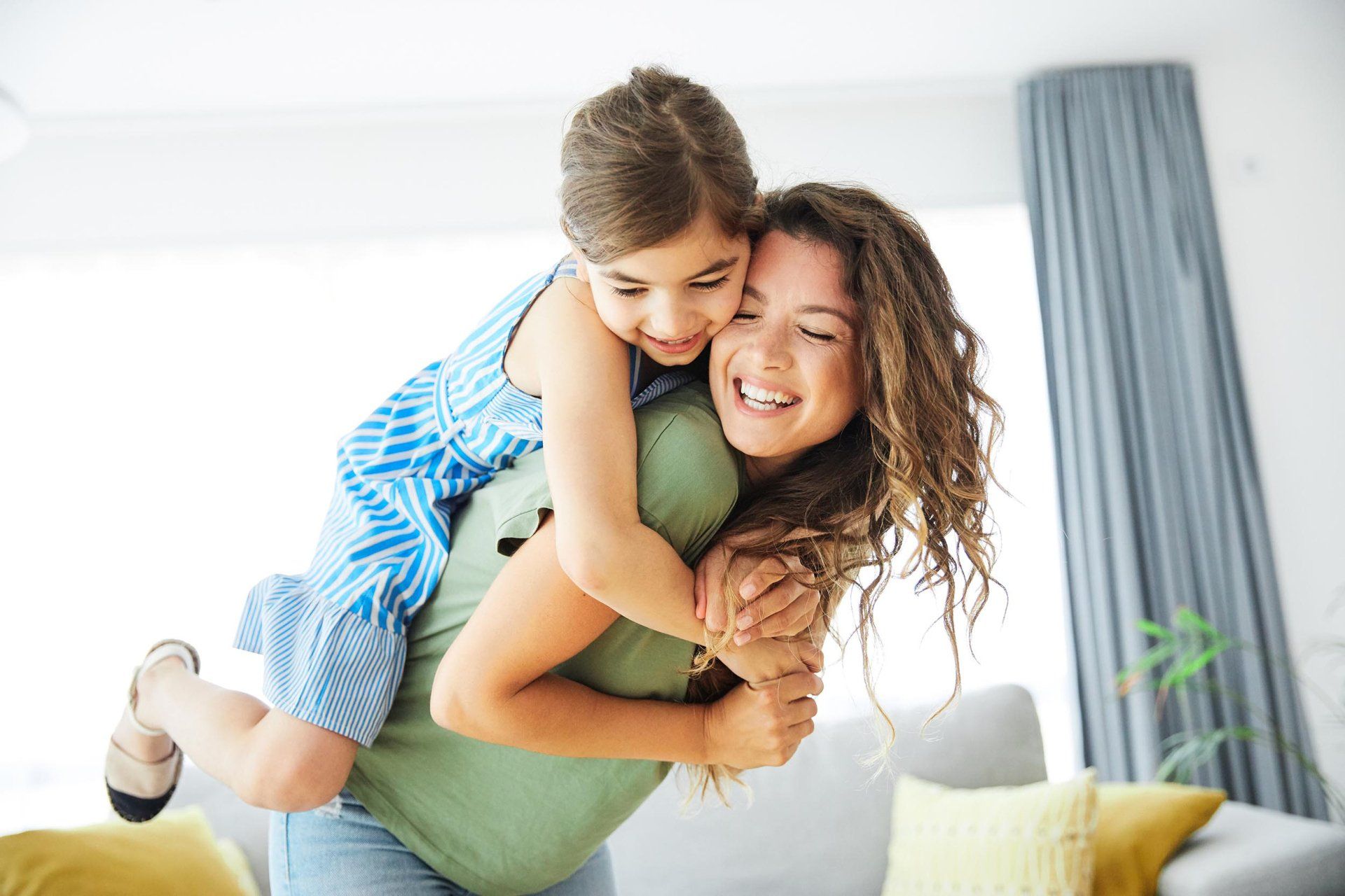 Mother and Child Playing