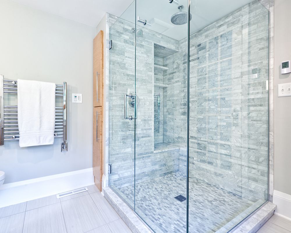 Glass Door with Handle — Milwaukee, WI — Luhman’s Glass