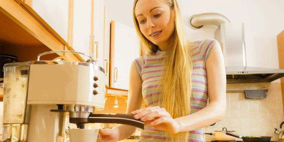Woman Brewing Coffee – Archdale, NC – Queen’s Septic Tank Service
