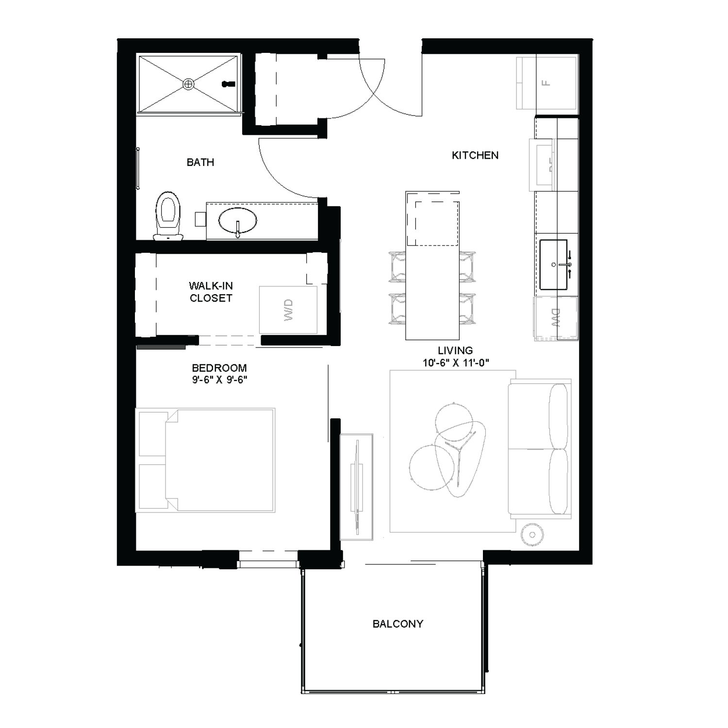 Floorplans Andante Apartments in Eau Claire, WI.