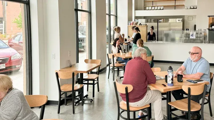 Phoenix Coffee Shop Interior with customers
