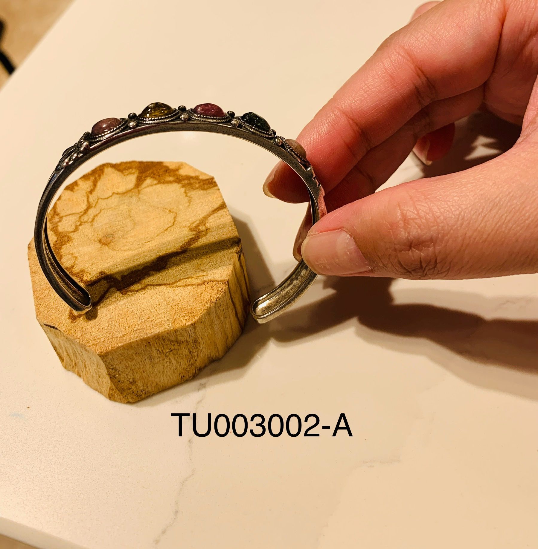 碧璽銀手鐲