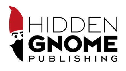 Hidden Gnome Publishing logo with a red-and-black gnome face beside bold black text.