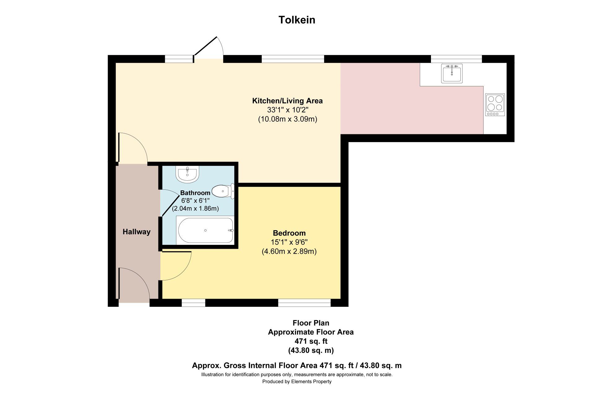 Floor Plan | Serviced Accommodation | Oxford Apt | Contractors | Business | Leisure | Families
