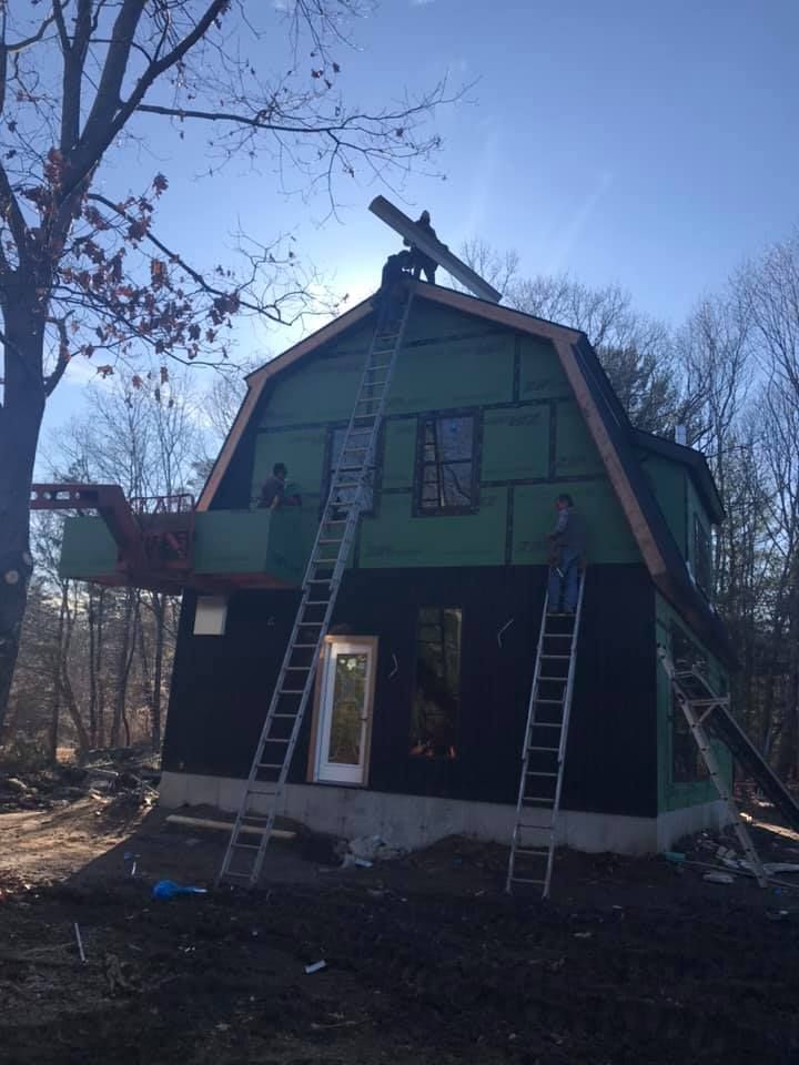 House Being Built With A Ladder | New Milford, CT | Kent Hollow Siding LLC