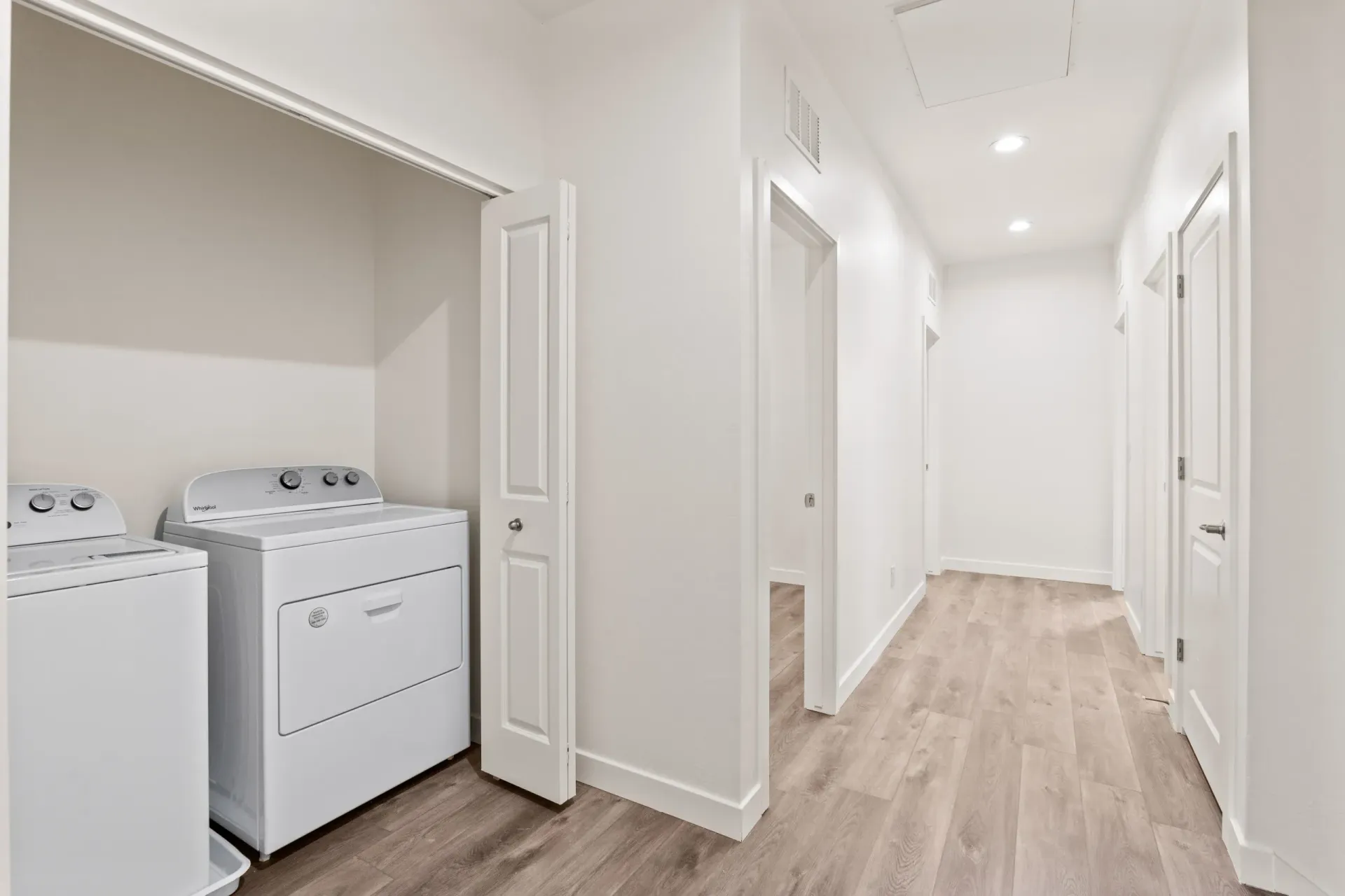 In-home laundry area — representative home at Stone View on 7th.