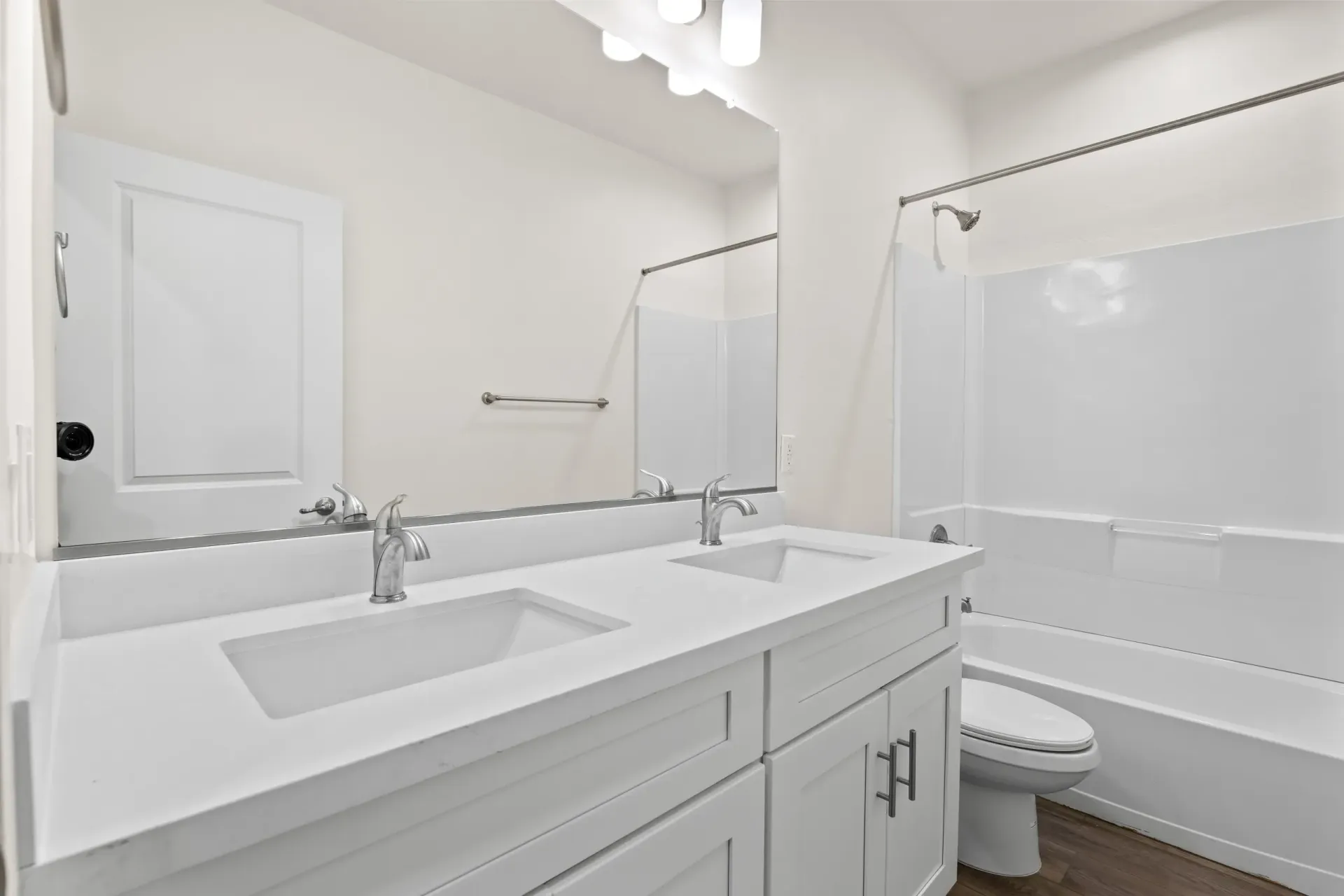 Apartment bathroom — representative home at Stone View on 7th.