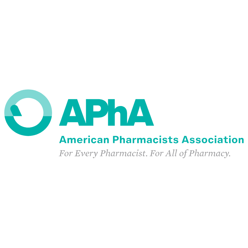 APhA logo in teal with “American Pharmacists Association” and the tagline “For Every Pharmacist. For All of Pharmacy.”