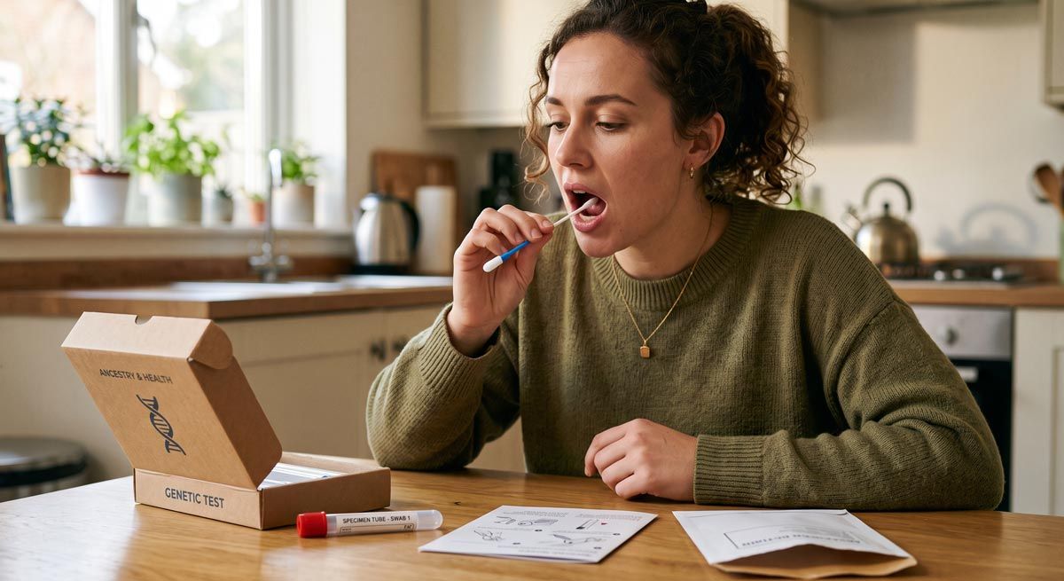cheek swab used for genetic testing