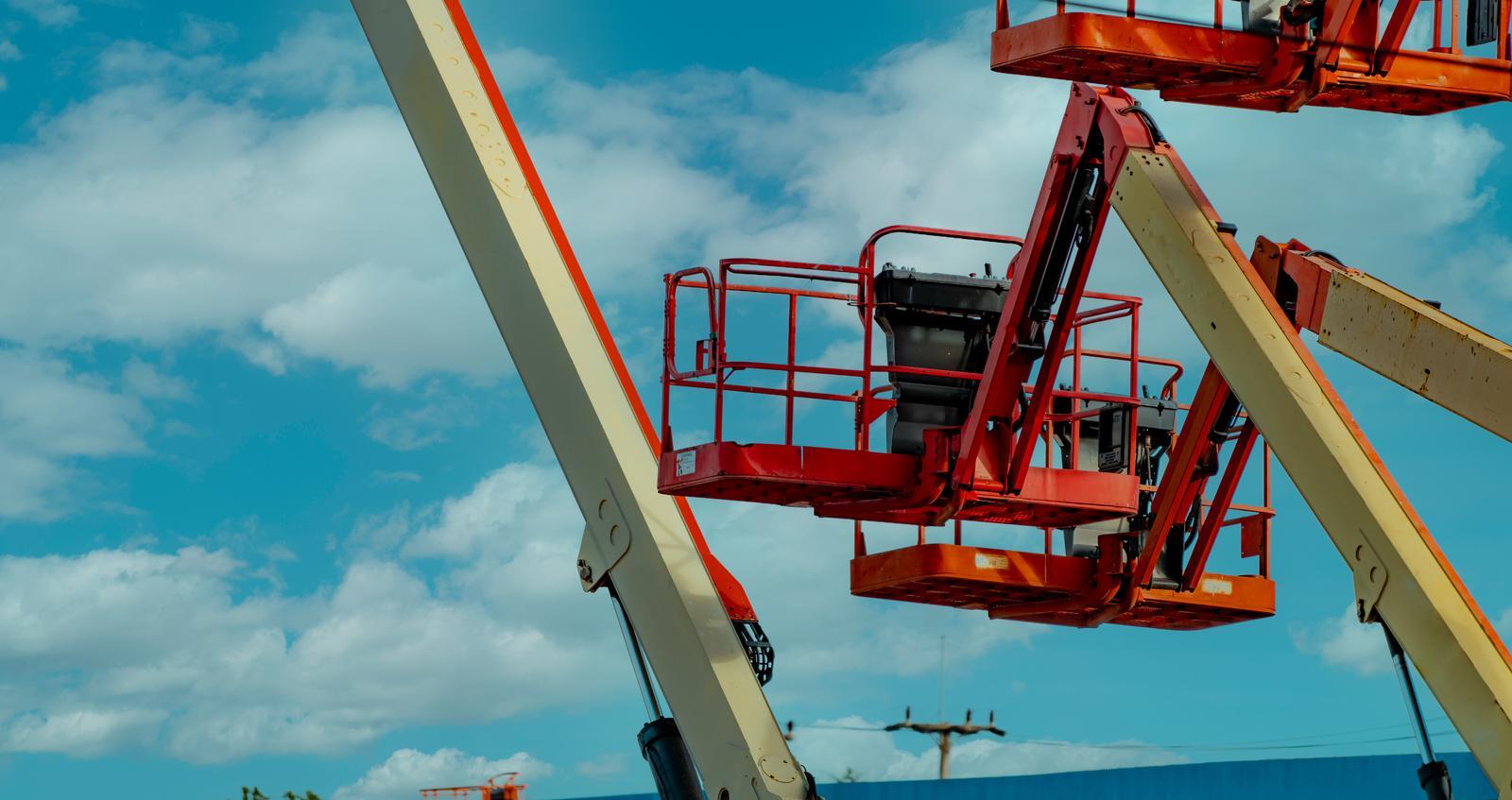 a basket truck crane