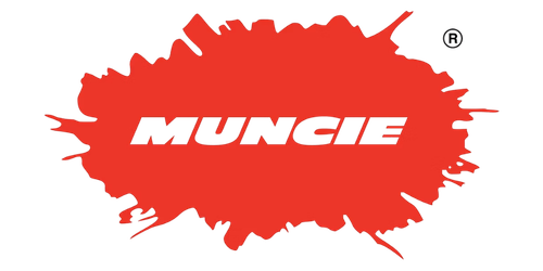 Red Muncie logo on a white background