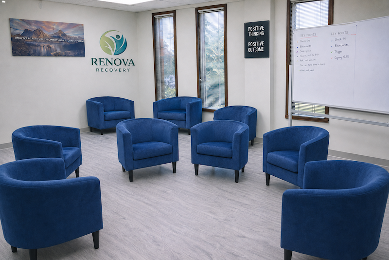 Group therapy room