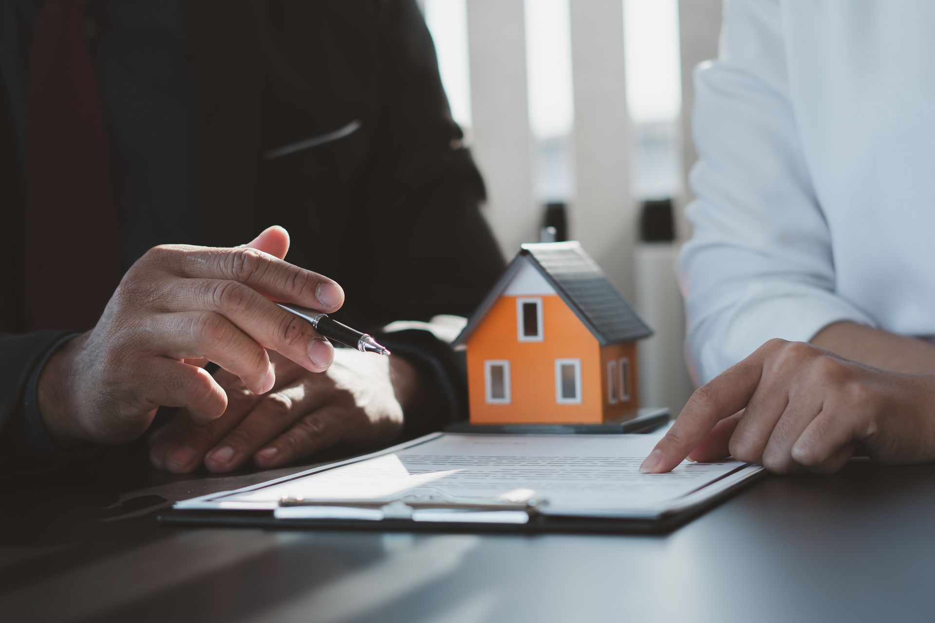 Buy a house after the documents have been signed within the office