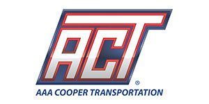 ACT logo in red and blue with “AAA Cooper Transportation” beneath it