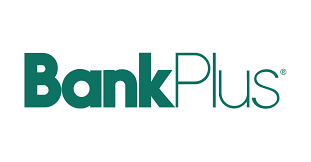 BankPlus logo in green text on a white background