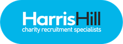 Harris Hill logo: White