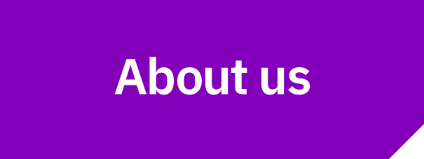 Red button with white text: About us.