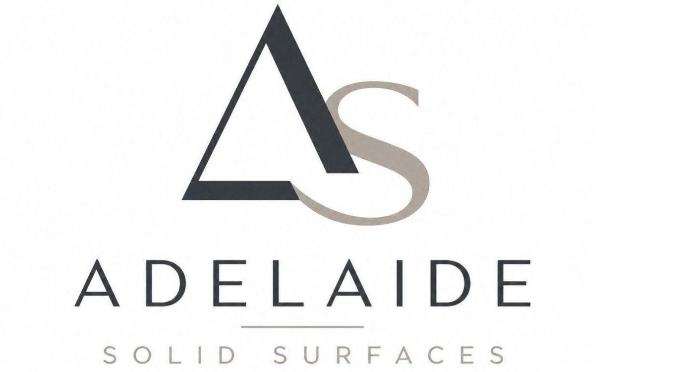 Adelaide Solid Surfaces logo with stylized A and S in black and gray