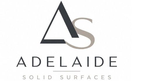 Adelaide Solid Surfaces logo with stylized A and S in black and gray