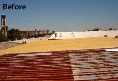 Roof Before Coating — Gretna, LA — Brandt Industries