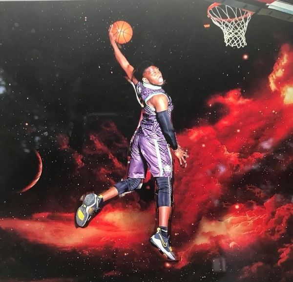 Student Athletes Playing Basketball