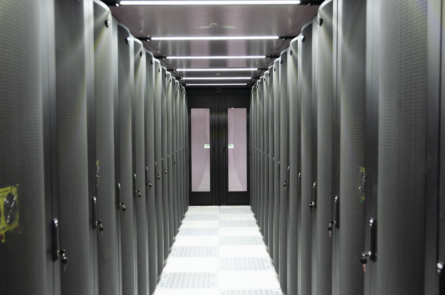 View of walkway inside Goonhilly Data Centre