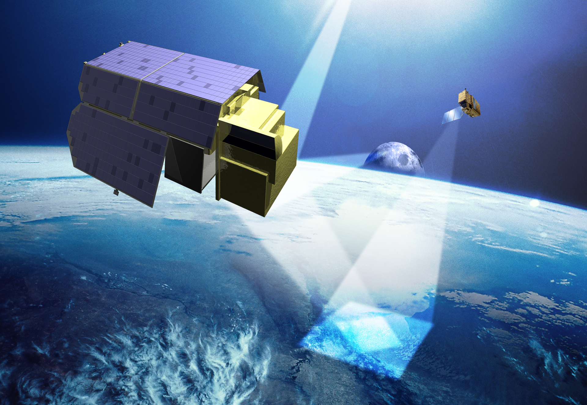 Artists image of TRUTHS spacecraft