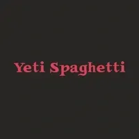 Pink “Yeti Spaghetti” text on a dark background