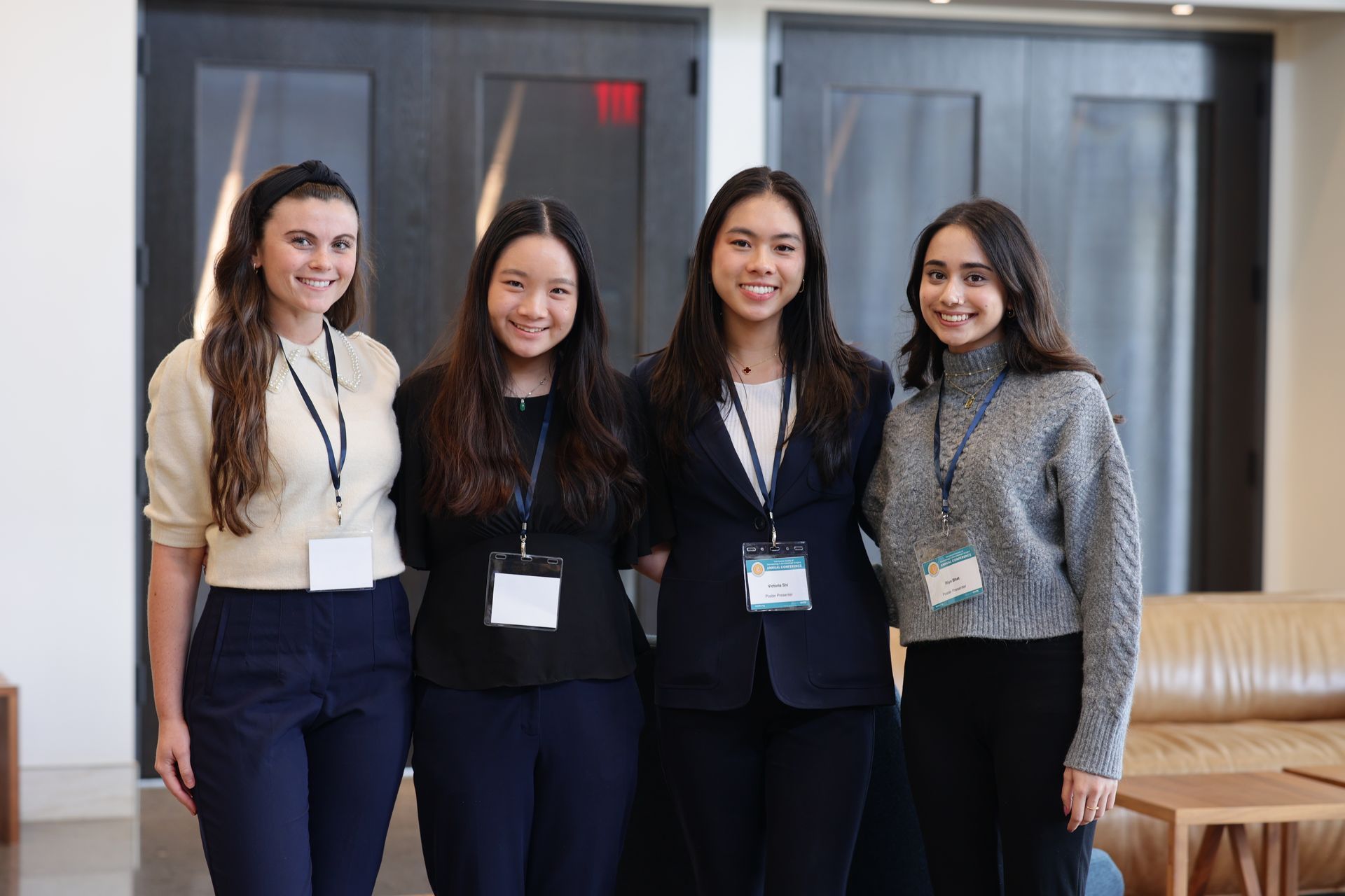Pictured from left to right: Dominique Tarantino, Joycie Chang, Victoria Shi, Riya Bhat