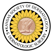 A logo for the kansas society of dermatology and dermatologic surgery