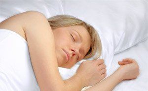 Woman in Deep Sleep — Portage, MI — Cornerstone Chiropractic Center