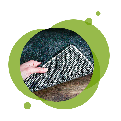 Holding a Piece of Carpet — Buffalo, MN — C & R Carpet Restoration