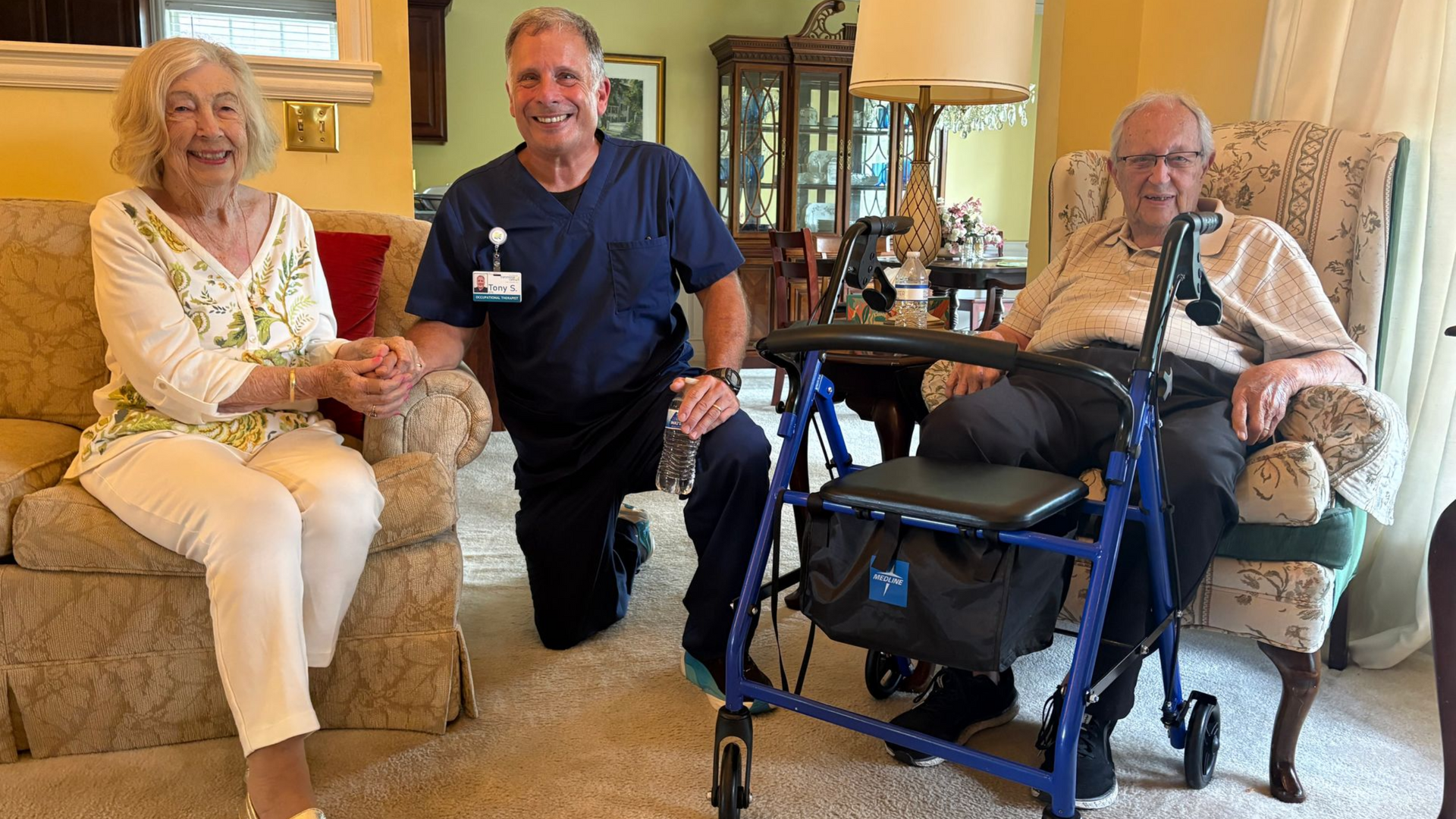 The Wilkins family with BCN Home Modfication Occupational Therapist.